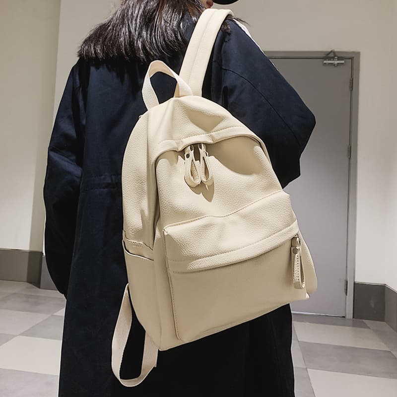 レザーリュック 大容量合皮製リュック 上質素材通学バック