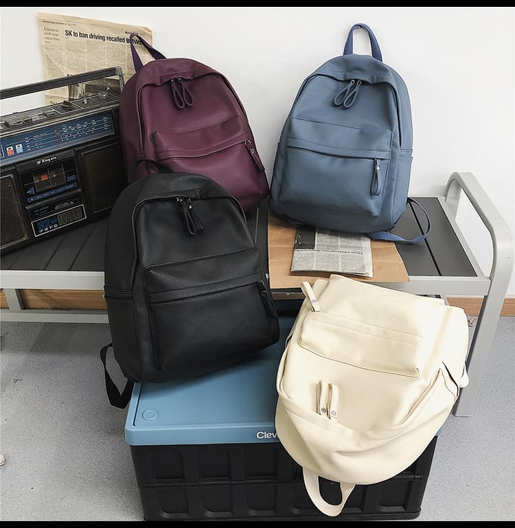 レザーリュック 大容量合皮製リュック 上質素材通学バック