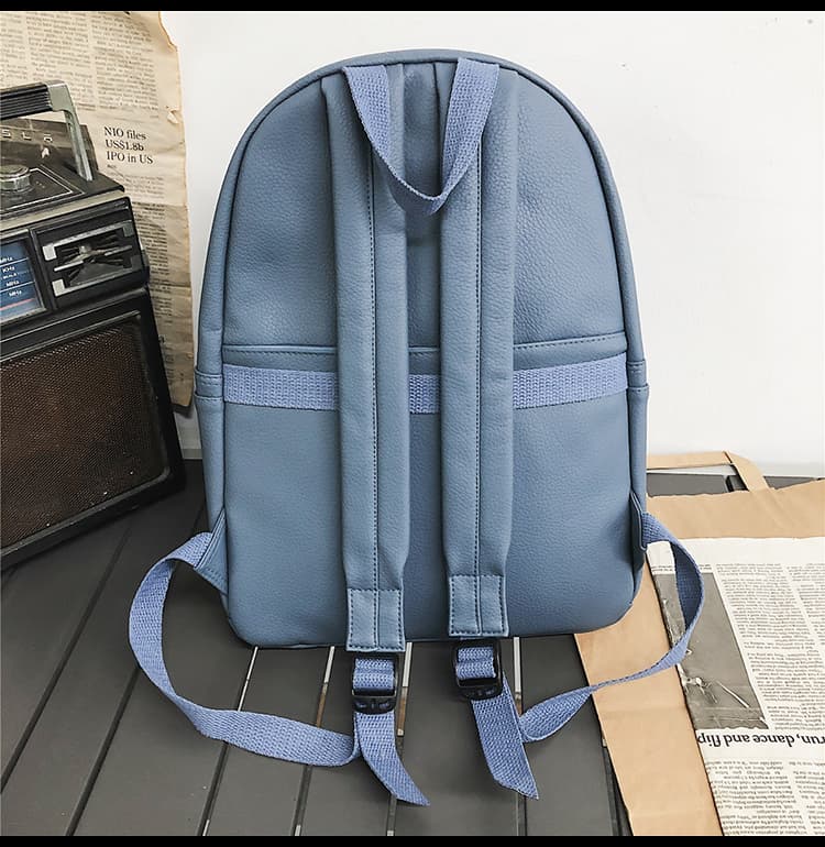 レザーリュック 大容量合皮製リュック 上質素材通学バック