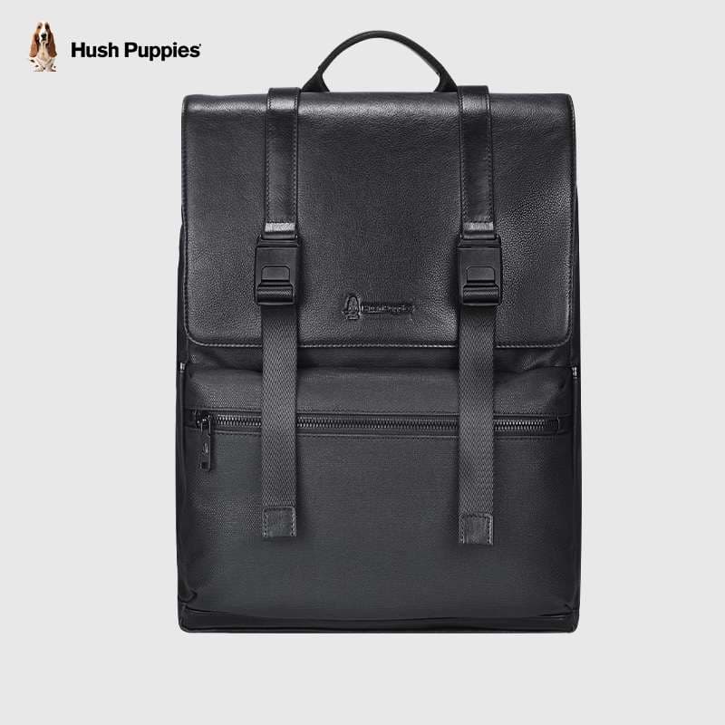 レザーリュック 高級黒革パソコンリュック フラップ式大容量バックパック ビジネス