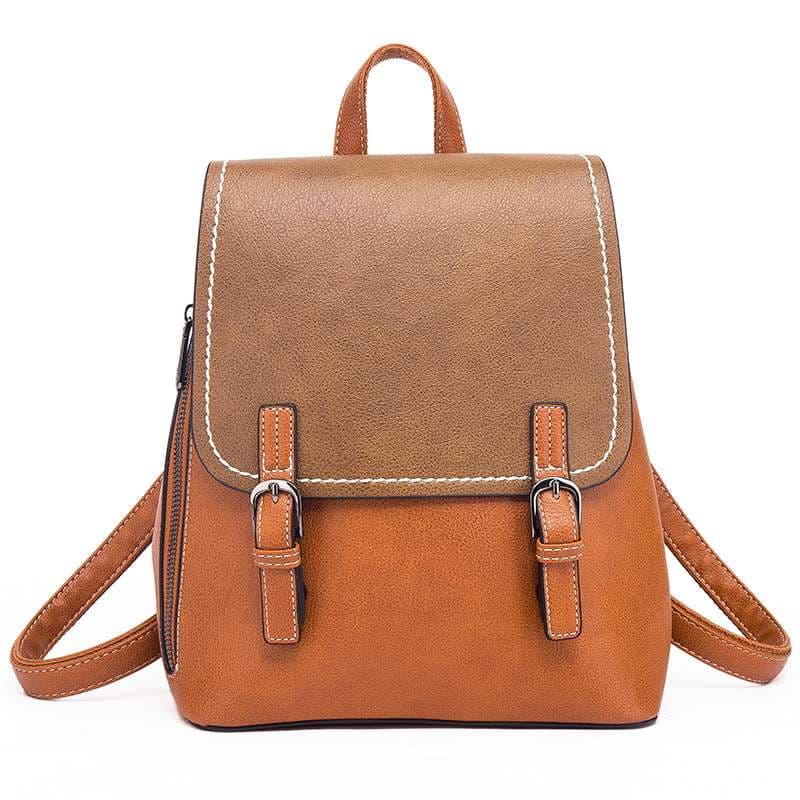 レザーリュック 二色使い本革リュック 通勤用レザー鞄 ビジネス