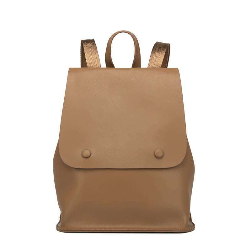 レザーリュック 上品レザーフラップ式パソコンリュック ビジネス