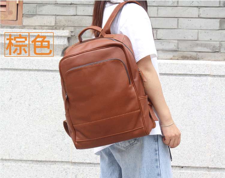 レザーリュック 本革製計算機用背負い鞄 高品質革製通勤鞄 ビジネス