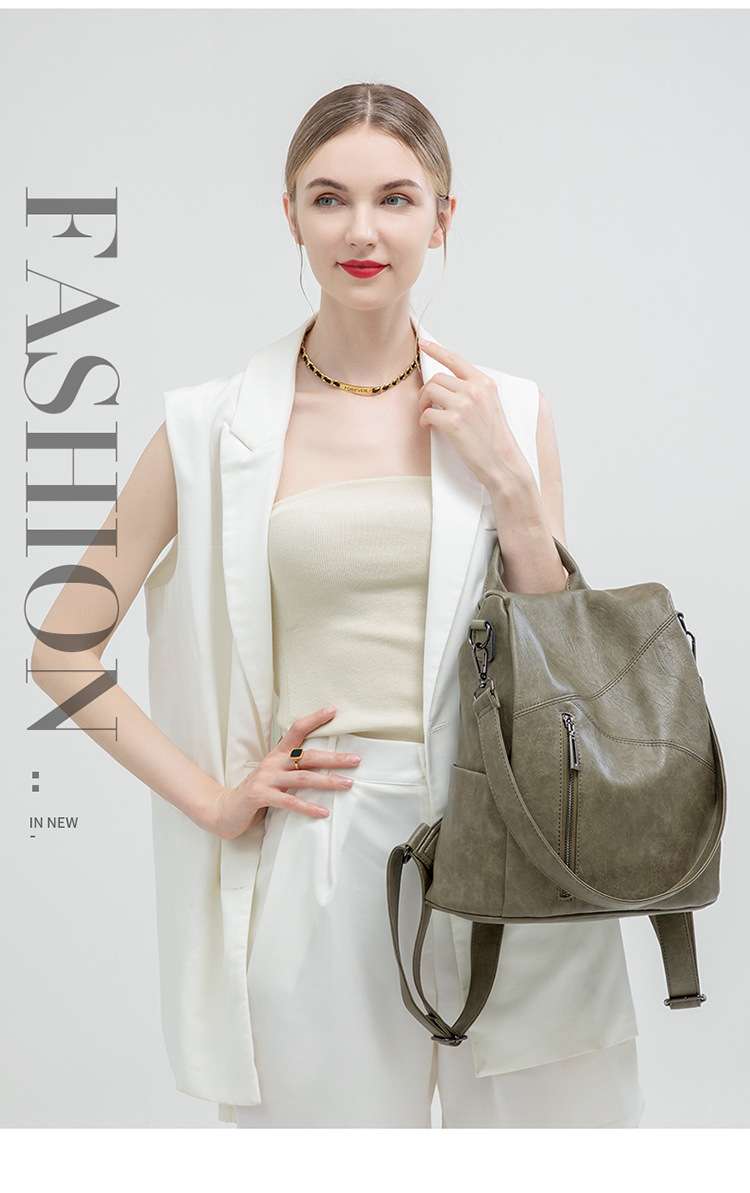 レザーリュック 女性用多機能パソコン対応 ビジネス