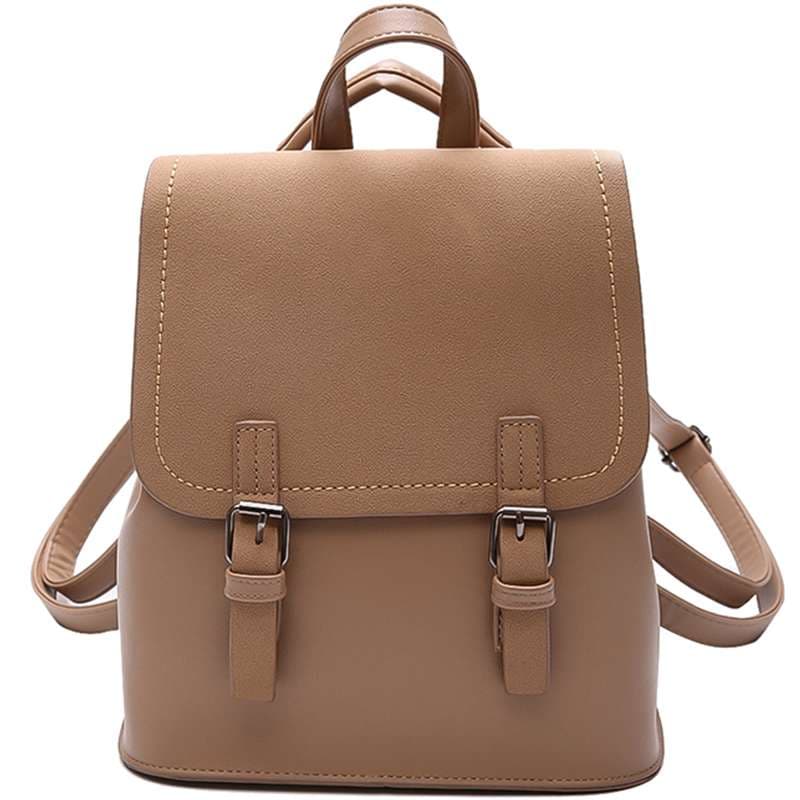 レザーリュック 女性用二段バックル式 ビジネス
