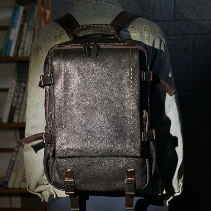 レザーリュック 本革製多機能リュック 高級牛革仕様 ビジネス