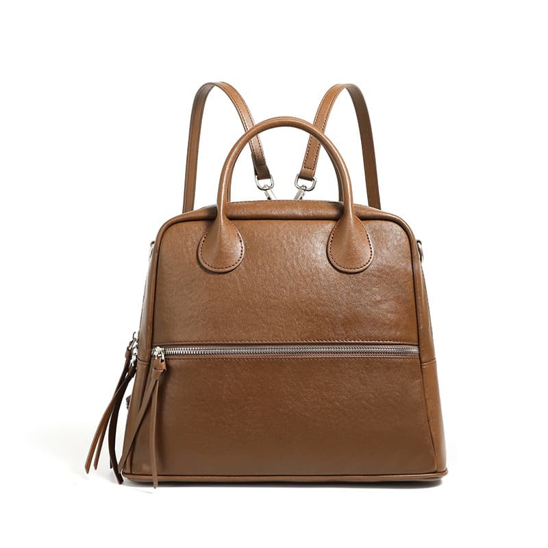 レザーリュック 上品な本革四角型二通り使い ビジネス