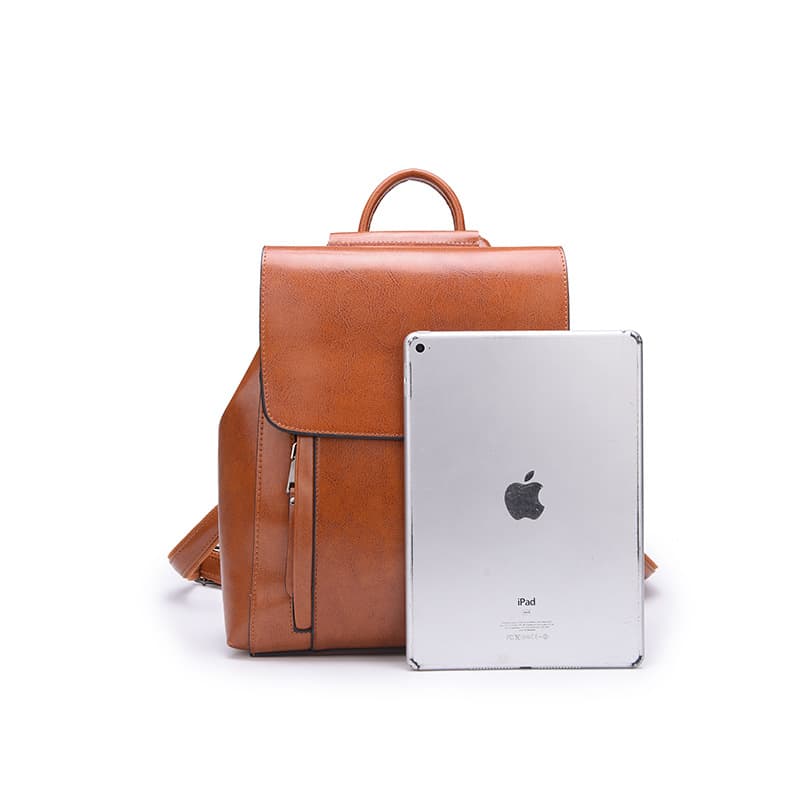 レザーリュック 上質本革フラップ式 ビジネス