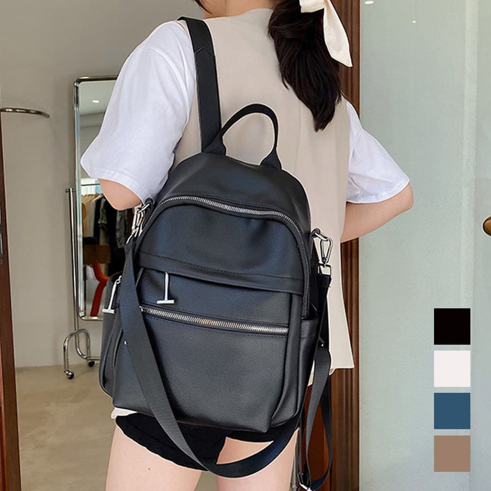レザーリュック レディース大容量韓国風デザイン 通学