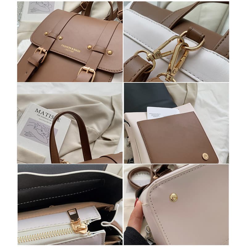 レディース レザーリュック 通勤通学対応 多機能バックパック