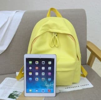 シンプルデザイン合成皮革　通学用レザーリュック