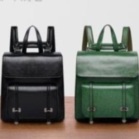 レザーリュック 本革フラップ式　通学