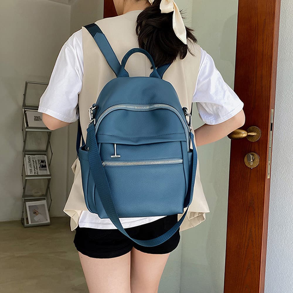 レザーリュック レディース大容量韓国風デザイン 通学