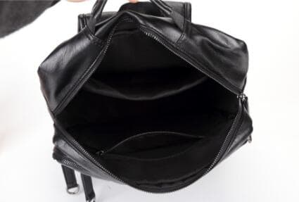 レザーリュック 男性用合成革製多機能型背負い鞄 ビジネス