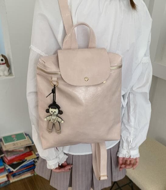 レザーリュック 合成皮革多機能背負い鞄ハンド付き 通学