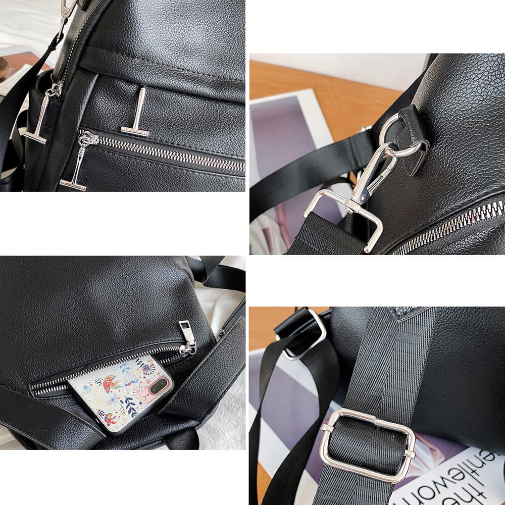 レザーリュック レディース大容量韓国風デザイン 通学