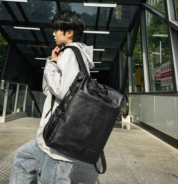 レザーリュック 大容量メンズ茶色通勤通学バッグ ビジネス