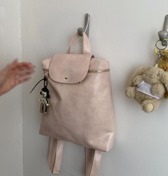 レザーリュック 合成皮革多機能背負い鞄ハンド付き 通学