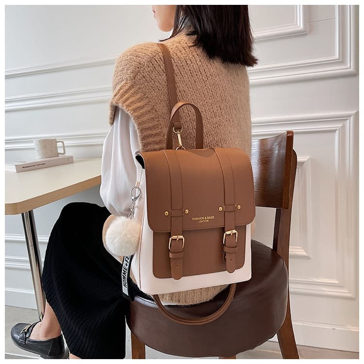 レディース レザーリュック 通勤通学対応 多機能バックパック