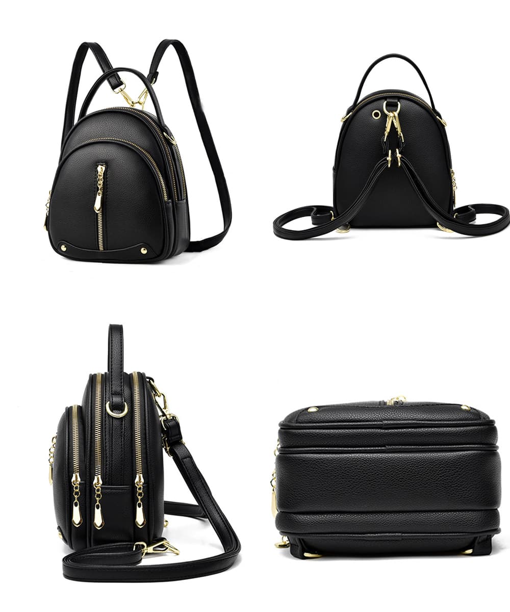 合皮ミニリュック 三通り使い レザーリュック