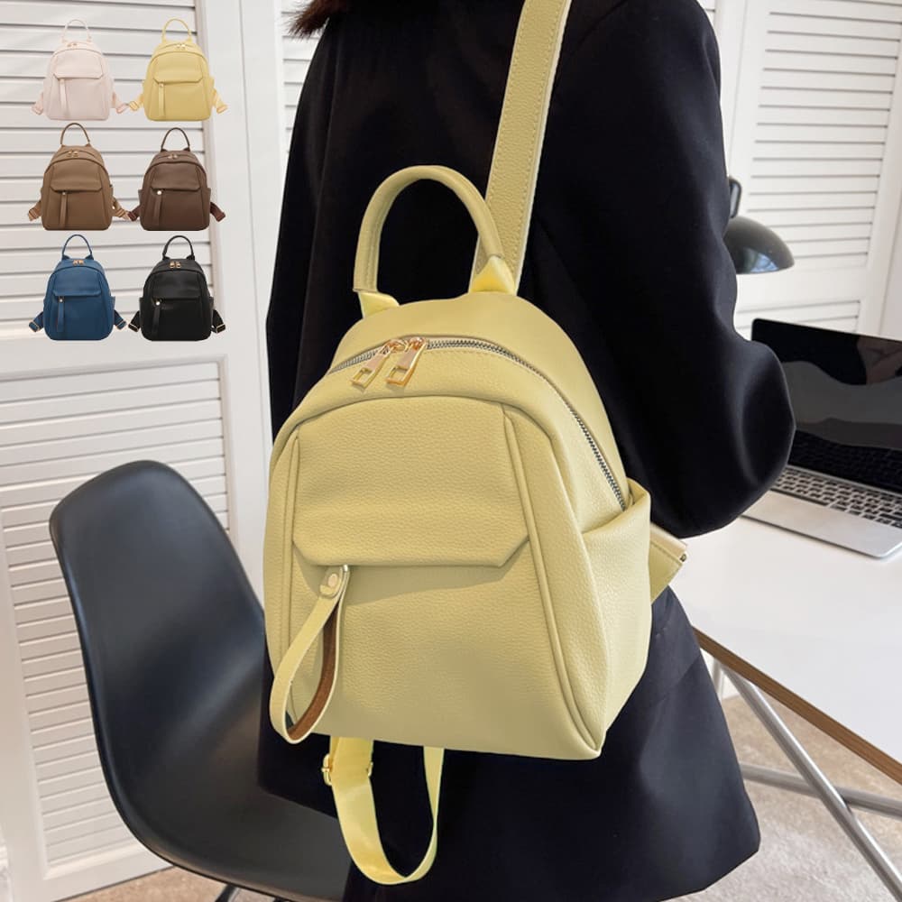 レザーリュック レザー調ミニリュック レディース 6色展開
