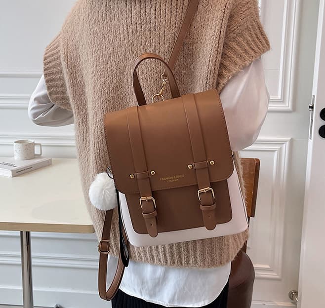 レディース レザーリュック 通勤通学対応 多機能バックパック