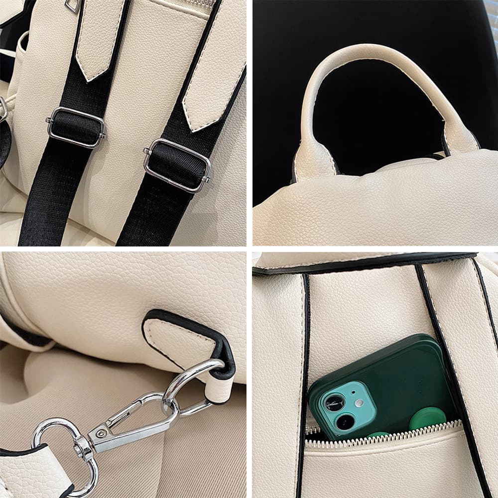 レザーリュック レザー風ミニリュック ショルダーバッグ 二通り使用 通学