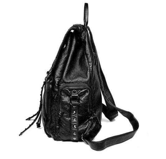 レザーリュック スタッズ付き合皮多機能バックパック 通学