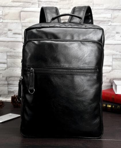 レザーリュック 男性用合成革製多機能型背負い鞄 ビジネス