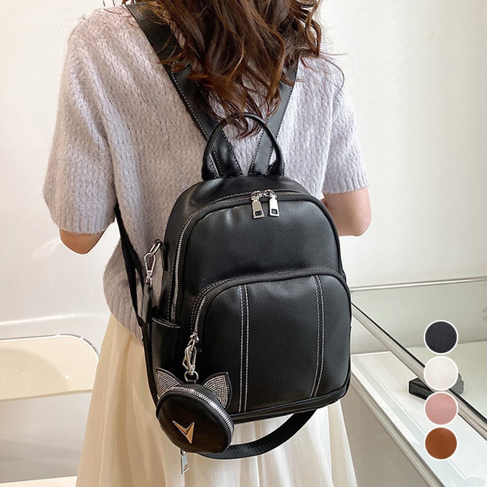 レザーリュック レザー風ミニリュック ショルダーバッグ 二通り使用 通学