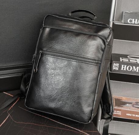 レザーリュック 男性用合成革製多機能型背負い鞄 ビジネス