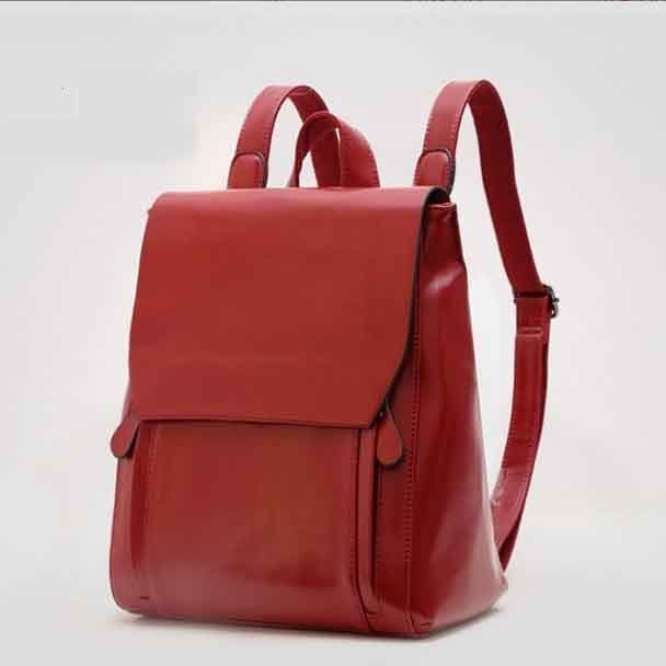 レザーリュック スクエア型 大容量 上品　通学