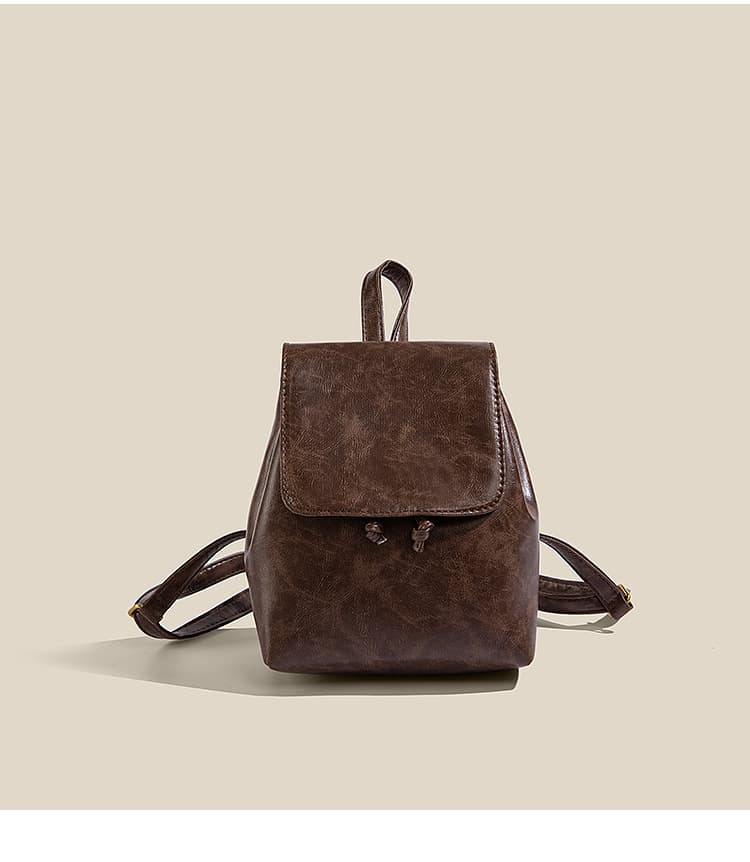 レザーリュック レザー調ミニリュック コンパクト大容量 軽量お出かけバッグ ビジネス