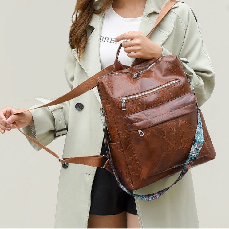 レザーリュック 多機能二通り使い手提げ鞄 ビジネス