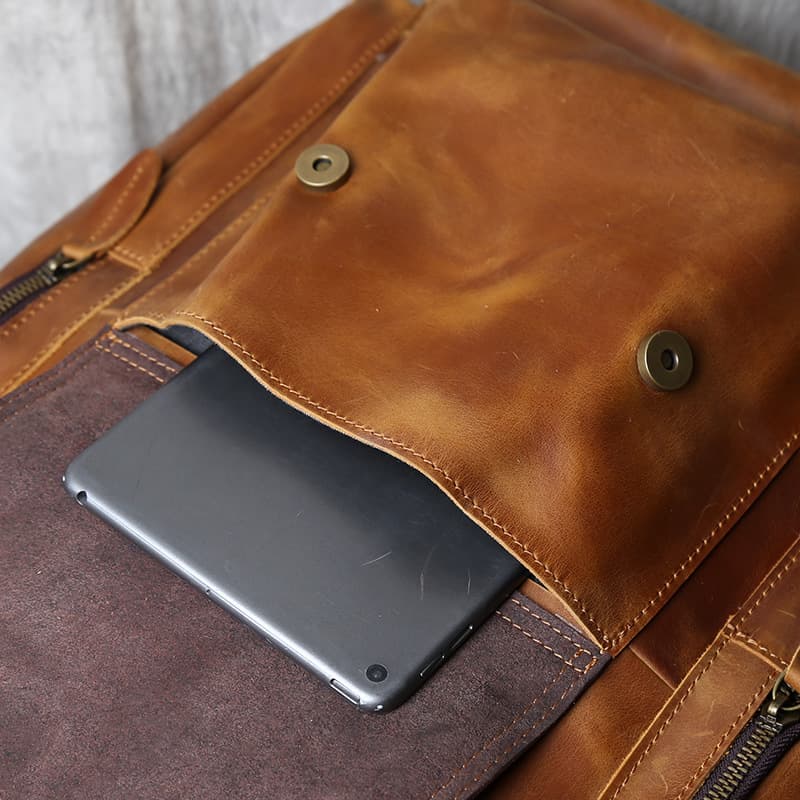 職人仕上げ本革レザーリュック メンズ大容量