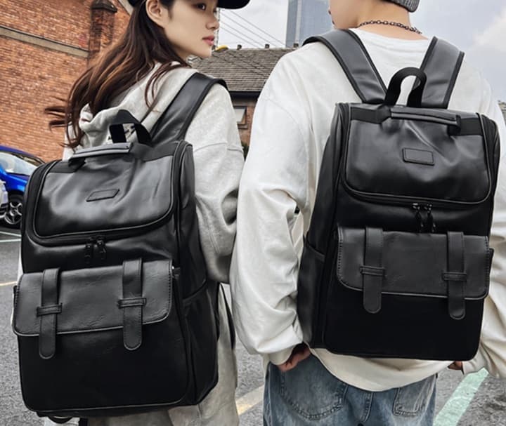 レザーリュック本革 都市派大容量鞄 ビジネス