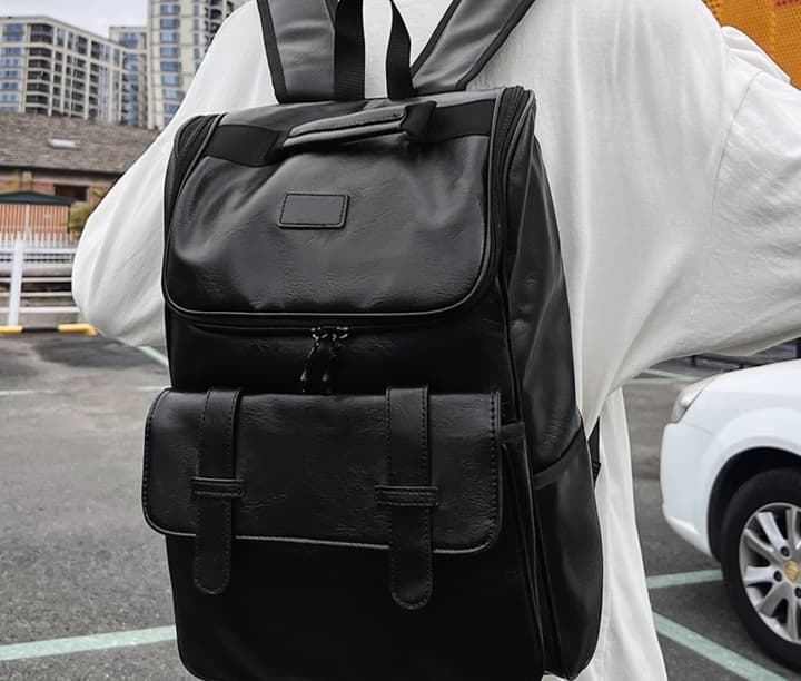 レザーリュック本革 都市派大容量鞄 ビジネス