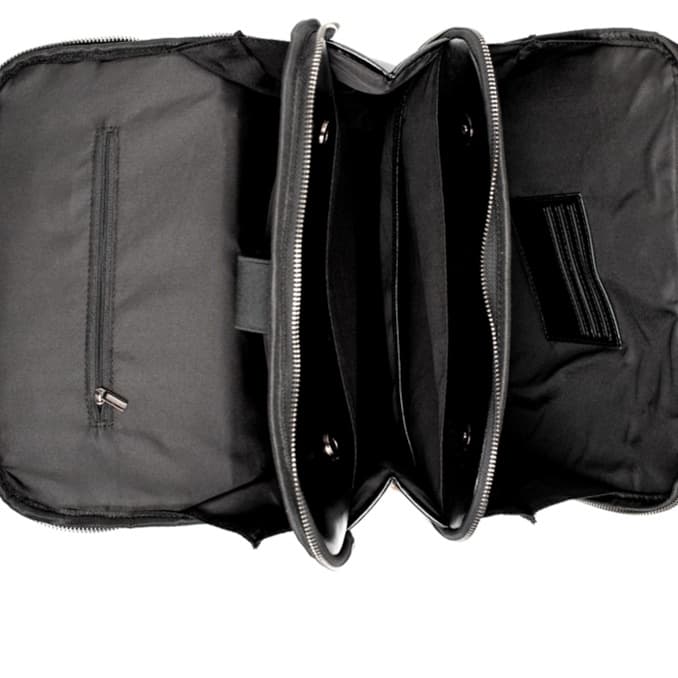 レザーリュック 本革仕切り豊富メンズリュック橙色持ち手 ビジネス