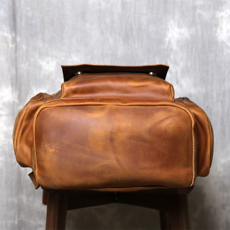 職人仕上げ本革レザーリュック メンズ大容量