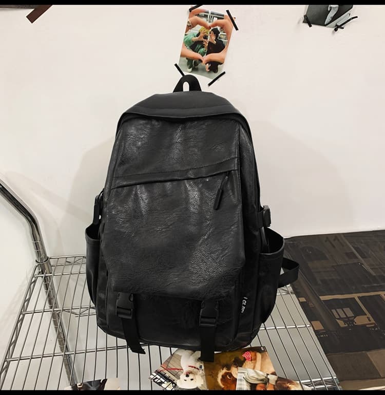 レザーリュック 男性用本革鞄 上質革製通勤通学背負い鞄