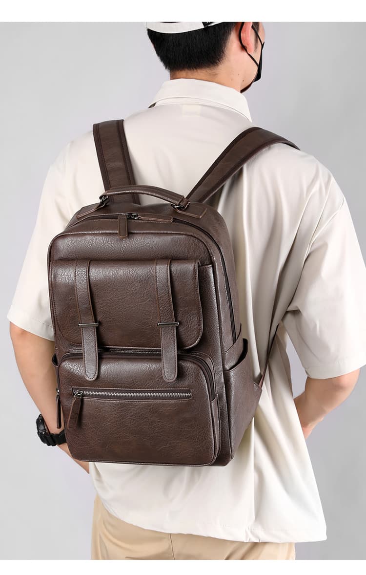 レザーリュック 男性用本革鞄 職人仕上げ ビジネス