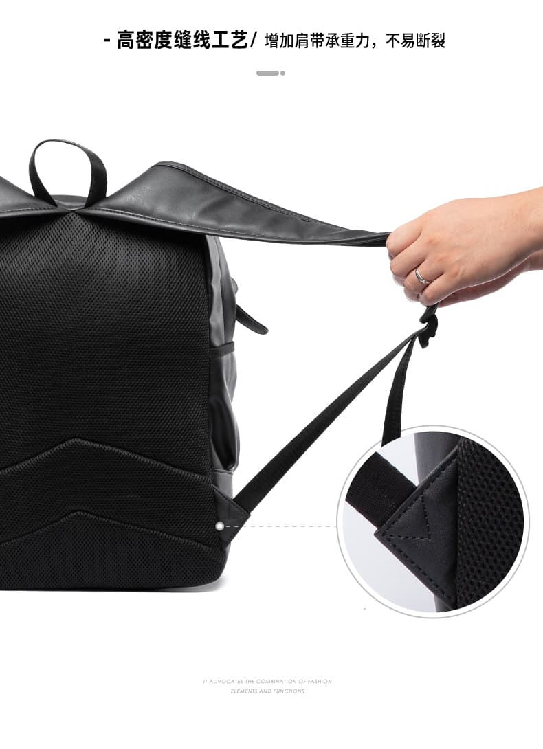レザーリュック 男性用本革背負い鞄 洗練された多機能型 ビジネス
