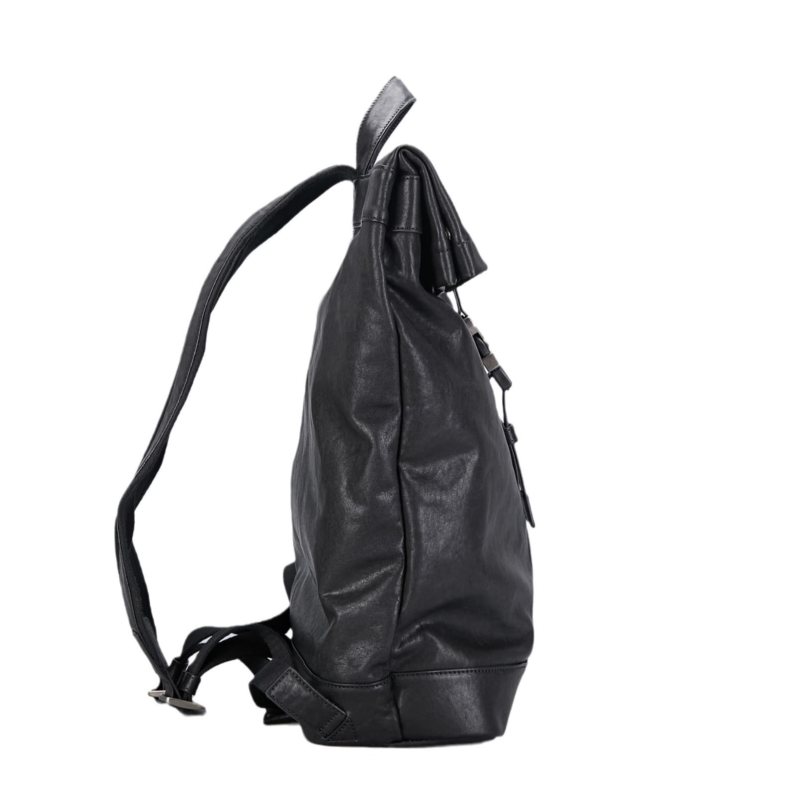 レザーリュック 男性用黒革鞄 洗練された本格ビジネスリュック