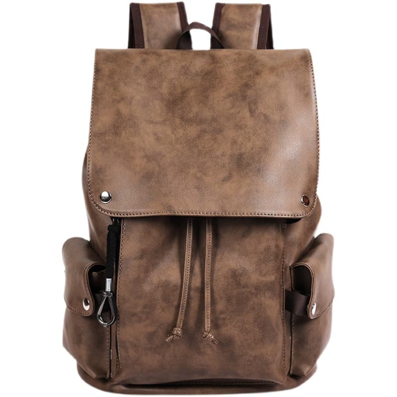 レザーリュック 男性用復古調本革リュックサック ビジネス