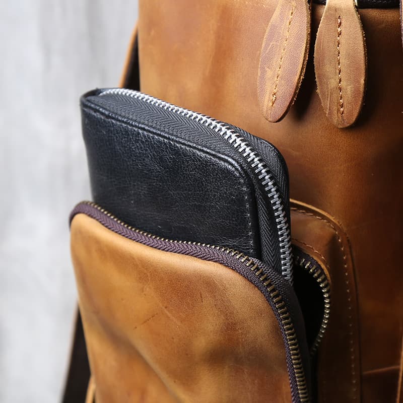 職人仕上げ本革レザーリュック メンズ大容量