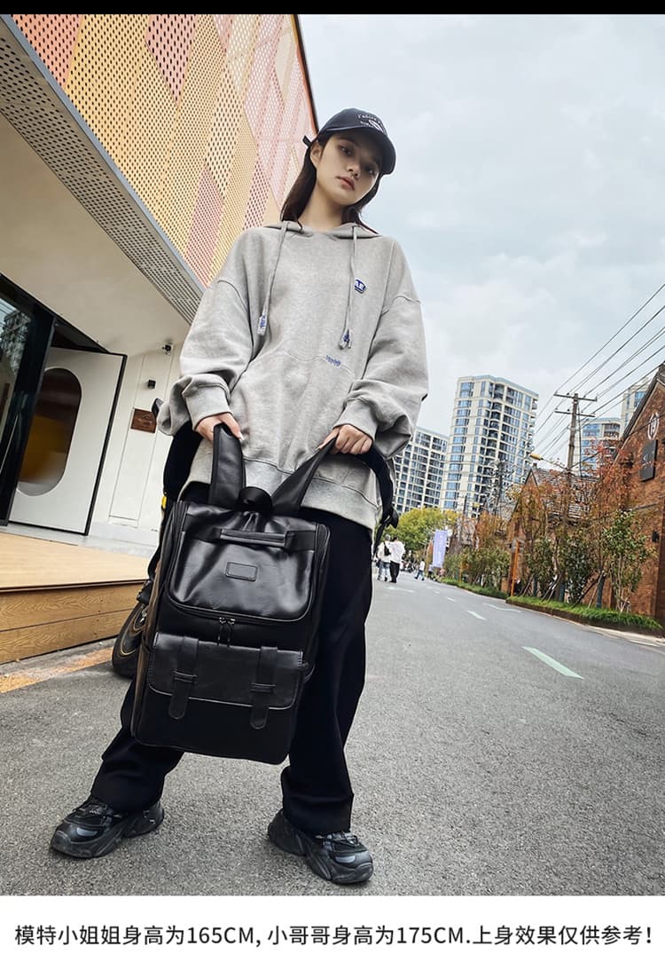 レザーリュック本革 都市派大容量鞄 ビジネス