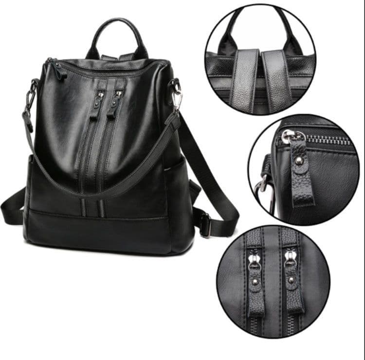 レザーリュック女性用本格 多機能三通り背負い鞄 ビジネス