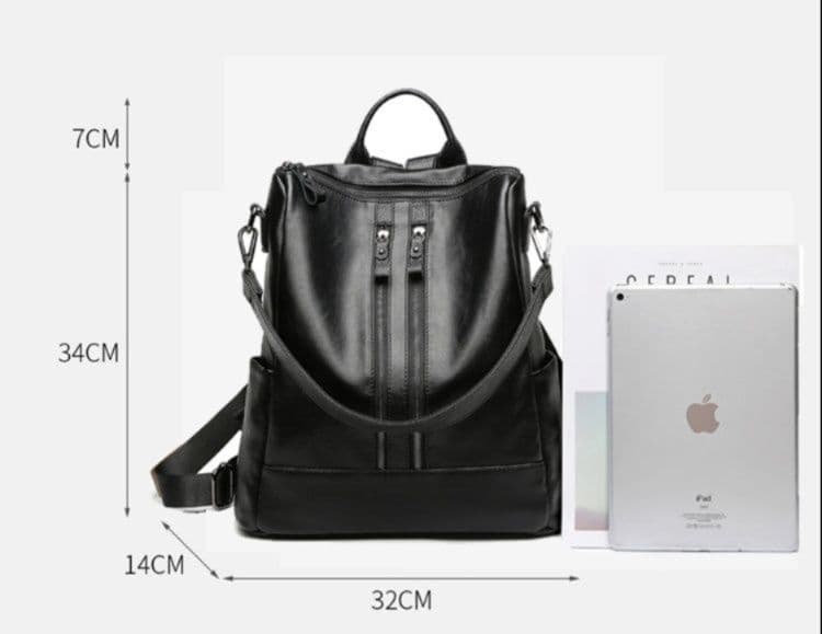 レザーリュック女性用本格 多機能三通り背負い鞄 ビジネス