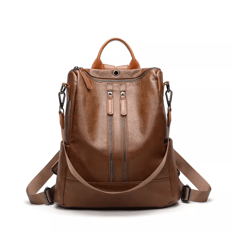 レザーリュック女性用本格 多機能三通り背負い鞄 ビジネス